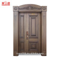 Chine fournisseurs commercial luxe cuivre bronze porte moderne en acier portes villa double porte porte